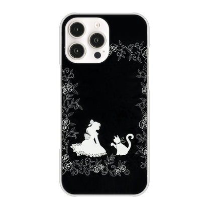 iPhone16 Pro Max 高画質仕上げ 背面印刷 ハードケースお姫様とネコ