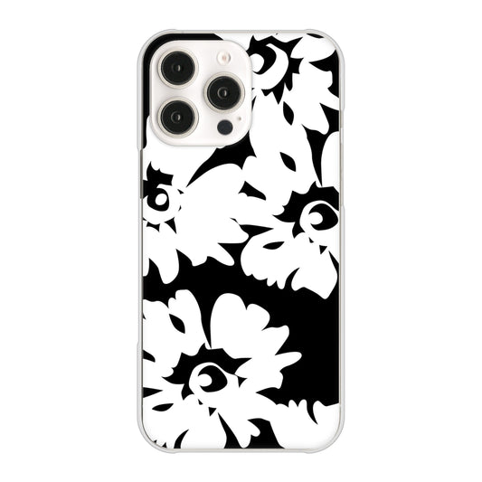 iPhone16 Pro Max 高画質仕上げ 背面印刷 ハードケース 【1215 モダンフラワー】