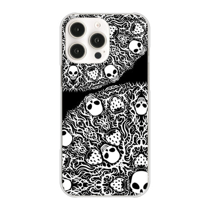 iPhone16 Pro Max 高画質仕上げ 背面印刷 ハードケースむかいあぐる 苺骸骨曼荼羅