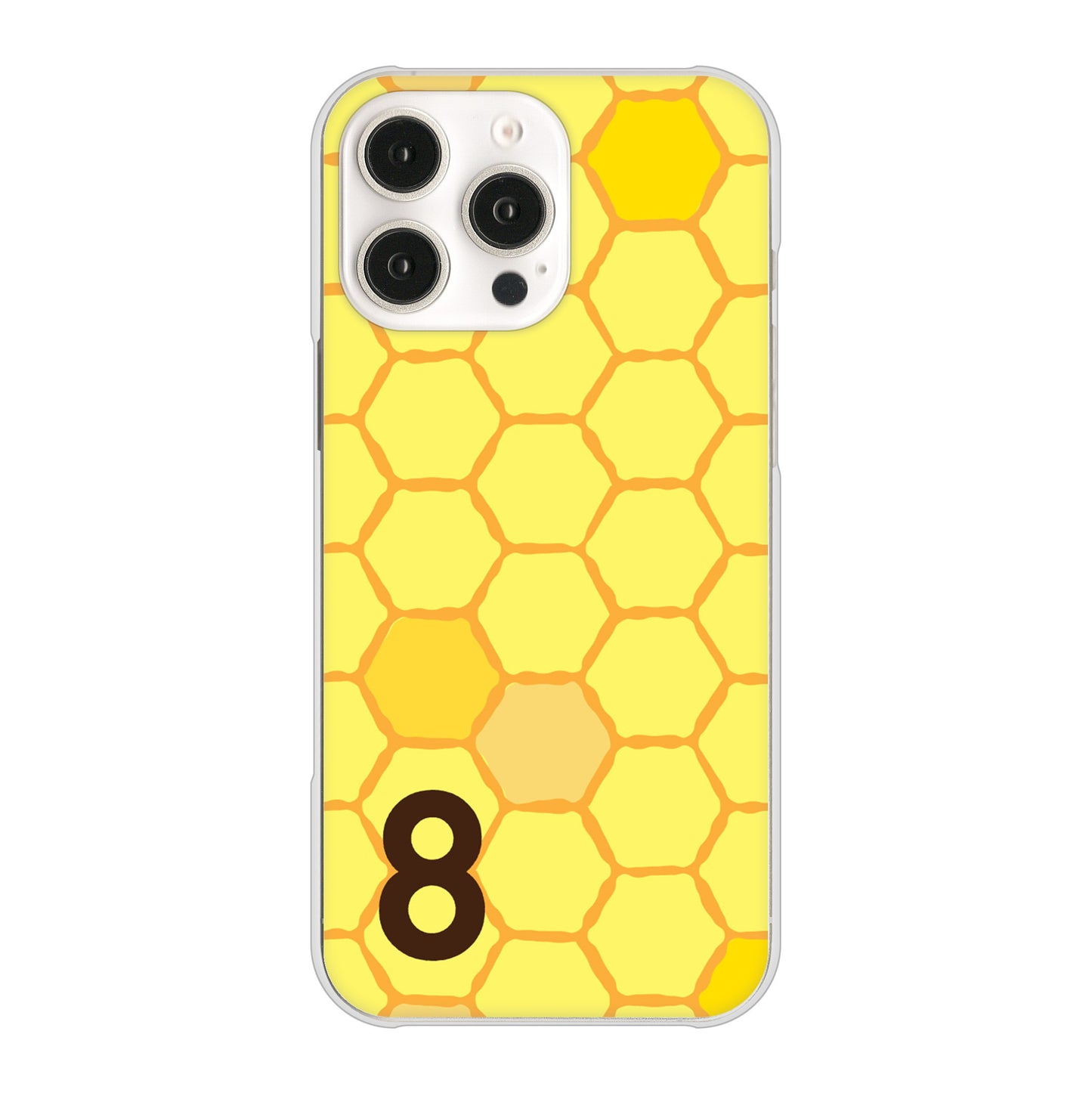 iPhone16 Pro Max 高画質仕上げ 背面印刷 ハードケース 【IB913 はちの巣】