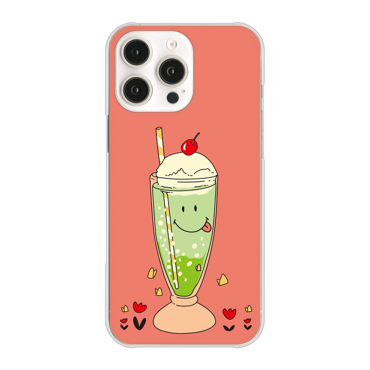 iPhone16 Pro Max 高画質仕上げ 背面印刷 ハードケーススイーツイラスト