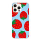 iPhone16 Pro Max 高画質仕上げ 背面印刷 ハードケース大きいイチゴ模様