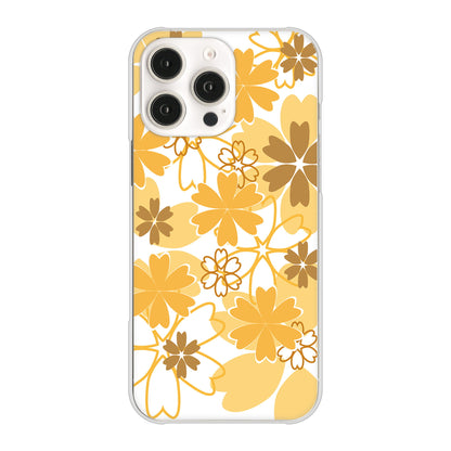 iPhone16 Pro Max 高画質仕上げ 背面印刷 ハードケース重なり合う花