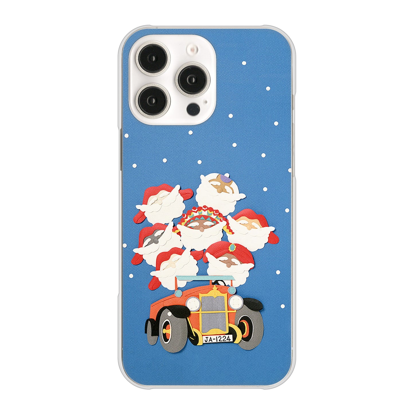 iPhone16 Pro Max 高画質仕上げ 背面印刷 ハードケースクリスマス