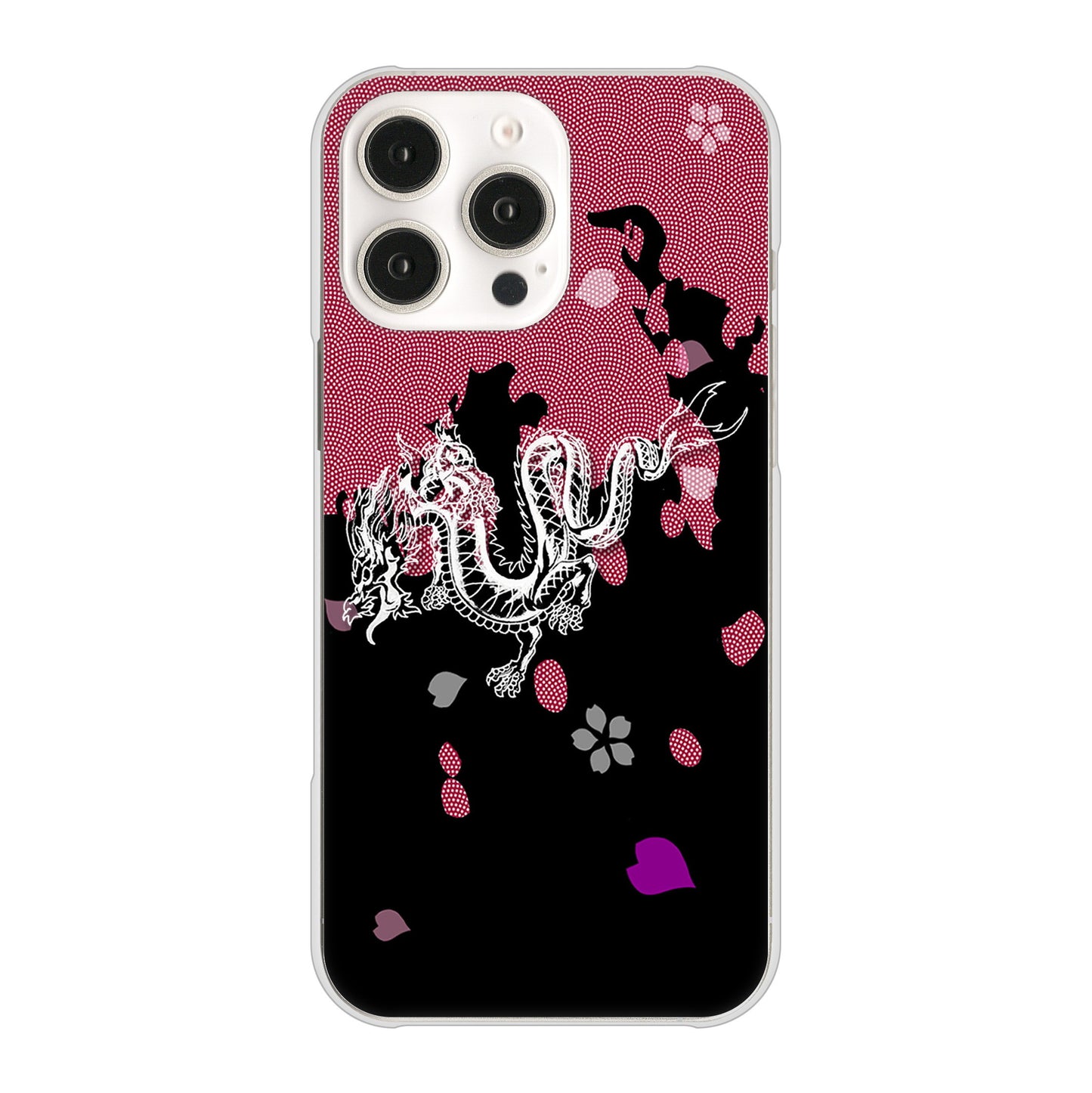 iPhone16 Pro Max 高画質仕上げ 背面印刷 ハードケース和竜