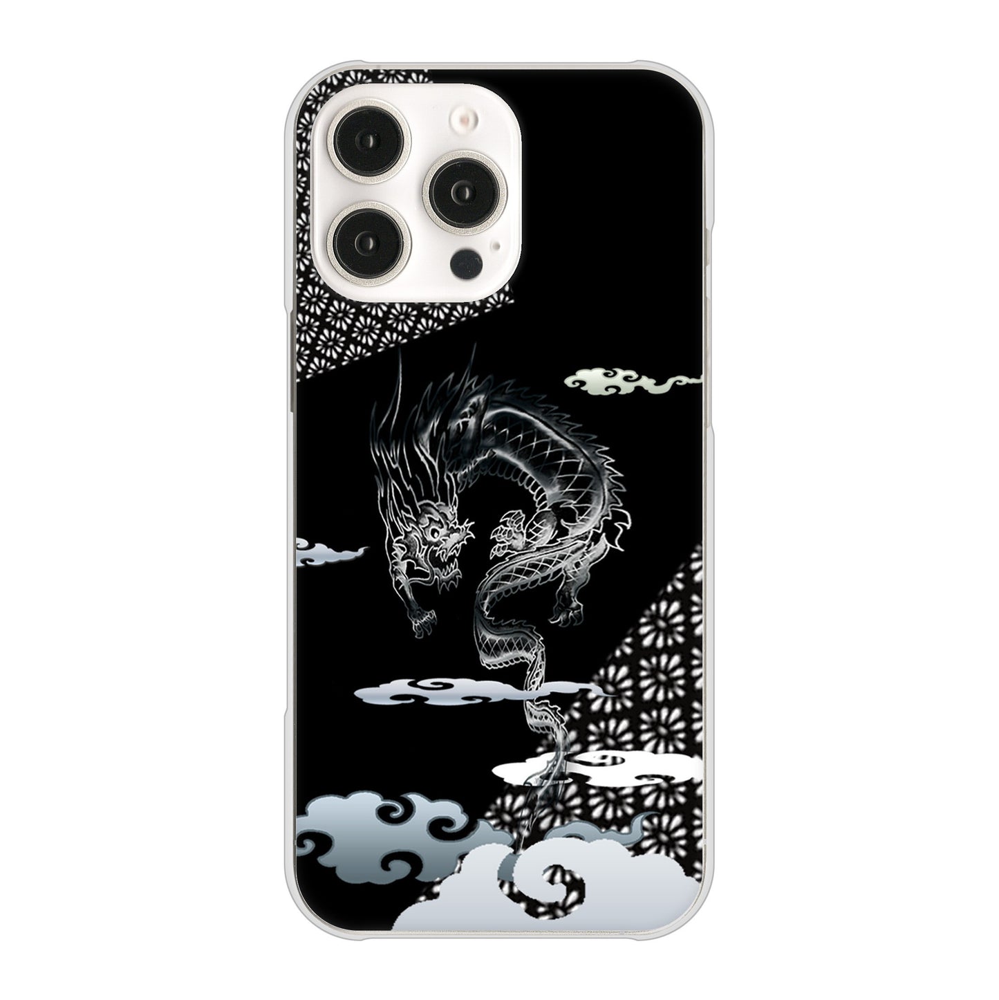 iPhone16 Pro Max 高画質仕上げ 背面印刷 ハードケース雲竜