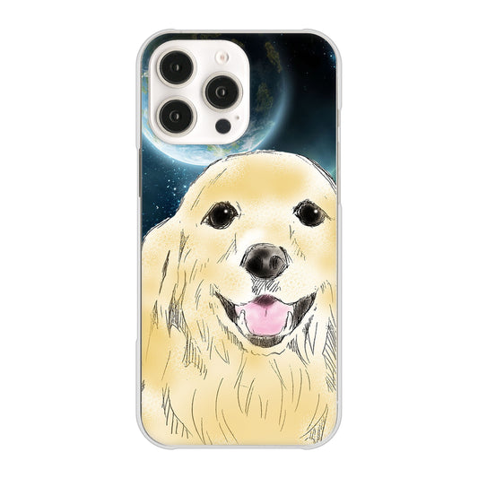iPhone16 Pro Max 高画質仕上げ 背面印刷 ハードケースゴールデンレトリバー