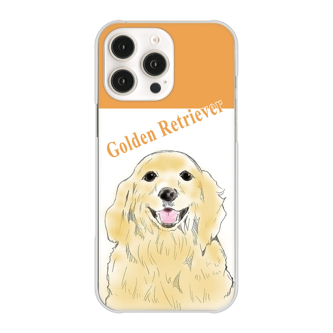 iPhone16 Pro Max 高画質仕上げ 背面印刷 ハードケースゴールデンレトリバー