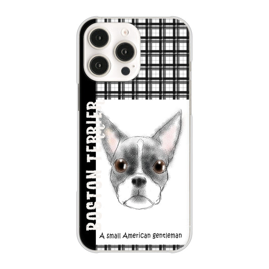 iPhone16 Pro Max 高画質仕上げ 背面印刷 ハードケースボストンテリア