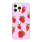 iPhone16 Pro Max 高画質仕上げ 背面印刷 ハードケースイチゴ 水彩