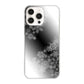 iPhone16 Pro Max 高画質仕上げ 背面印刷 ハードケース 【YJ340 モノトーン 雪の結晶 】