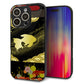iPhone16 Pro 強化ガラス＆TPUスマホケース ガラプリ【174 天の川の金魚】