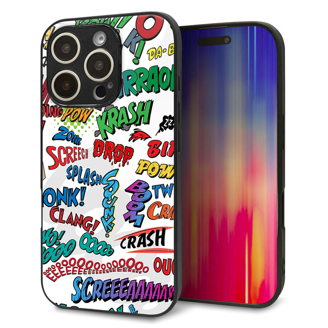 iPhone16 Pro 強化ガラス＆TPUスマホケース ガラプリ【271 アメリカン キャッチコピー】