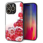 iPhone16 Pro 強化ガラス＆TPUスマホケース ガラプリ【299 薔薇の壁】