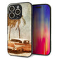 iPhone16 Pro 強化ガラス＆TPUスマホケース ガラプリ【620 憧れの時-CAR】