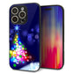iPhone16 Pro 強化ガラス＆TPUスマホケース ガラプリ【720 白銀のクリスマスツリー】