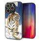 iPhone16 Pro 強化ガラス＆TPUスマホケース ガラプリ【793 雪山の虎】