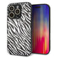 iPhone16 Pro 強化ガラス＆TPUスマホケース ガラプリ【1057 デザインゼブラ（GL）】
