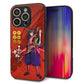 iPhone16 Pro 強化ガラス＆TPUスマホケース ガラプリ【AB807 真田幸村 イラストと家紋】