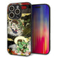 iPhone16 Pro 強化ガラス＆TPUスマホケース ガラプリ【HA238 風神雷神 和柄】