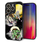 iPhone16 Pro 強化ガラス＆TPUスマホケース ガラプリ【HA241 風神雷神 月】