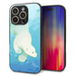 iPhone16 Pro 強化ガラス＆TPUスマホケース ガラプリ【HA261 ポケットアクアリウム ホッキョクグマ】