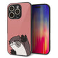 iPhone16 Pro 強化ガラス＆TPUスマホケース ガラプリ【HA306 むぎゅっとカワウソ】