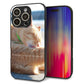 iPhone16 Pro 強化ガラス＆TPUスマホケース ガラプリ【KM876 猫】