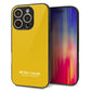 iPhone16 Pro 強化ガラス＆TPUスマホケース ガラプリ【KM920 レトロカラー(マスタード)】