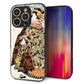 iPhone16 Pro 強化ガラス＆TPUスマホケース ガラプリ【MA967 花魁 C】