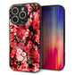 iPhone16 Pro 強化ガラス＆TPUスマホケース ガラプリ【MA992 フラワーA】
