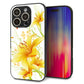 iPhone16 Pro 強化ガラス＆TPUスマホケース ガラプリ【SC852 ユリ（イエロー）】