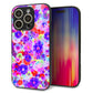iPhone16 Pro 強化ガラス＆TPUスマホケース ガラプリ【SC868 リバティプリント フルールドパルファン（パープル）】