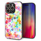 iPhone16 Pro 強化ガラス＆TPUスマホケース ガラプリ【SC876 リバティプリント プレスドフラワー（ホワイト）】