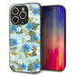iPhone16 Pro 強化ガラス＆TPUスマホケース ガラプリ【SC883 ハワイアンアロハレトロ（ブルー）】