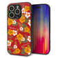 iPhone16 Pro 強化ガラス＆TPUスマホケース ガラプリ【SC885 ハワイアンアロハレトロ（レッド）】