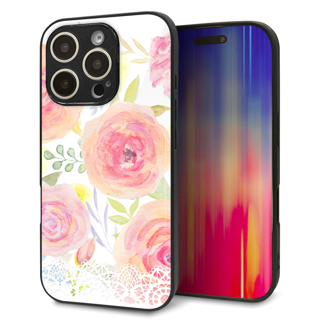 iPhone16 Pro 強化ガラス＆TPUスマホケース ガラプリ【SC945 ドゥ・パフューム３】