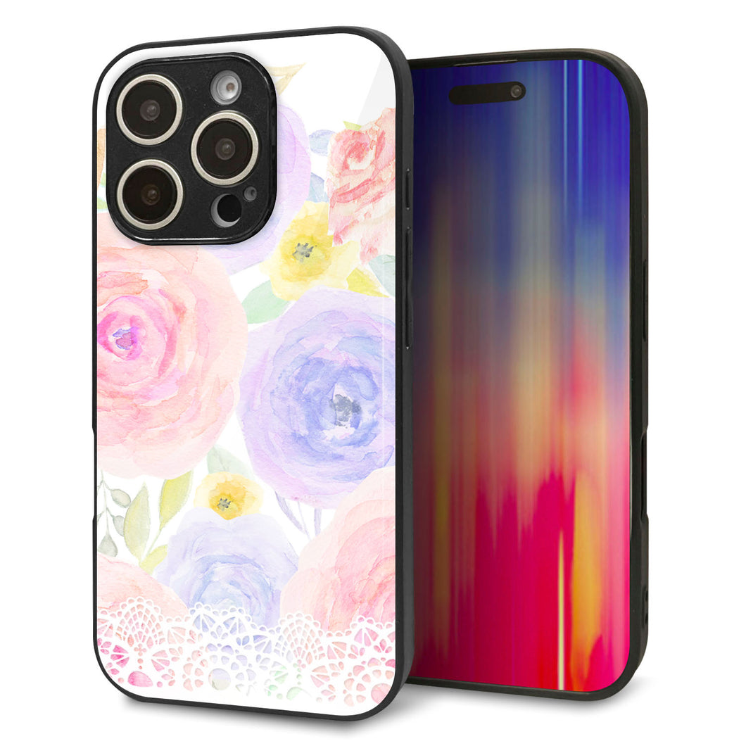 iPhone16 Pro 強化ガラス＆TPUスマホケース ガラプリ【SC947 ドゥ・パフューム５】
