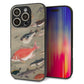 iPhone16 Pro 強化ガラス＆TPUスマホケース ガラプリ【TA007 群魚】
