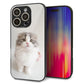 iPhone16 Pro 強化ガラス＆TPUスマホケース ガラプリ【VA803 まっていますネコ】