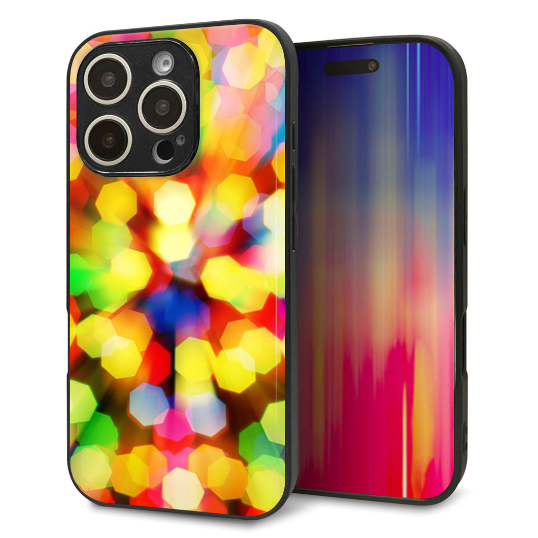 iPhone16 Pro 強化ガラス＆TPUスマホケース ガラプリ【VA874 未来へのワープ】