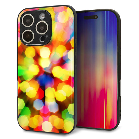 iPhone16 Pro 強化ガラス＆TPUスマホケース ガラプリ【VA874 未来へのワープ】
