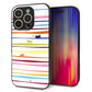 iPhone16 Pro 強化ガラス＆TPUスマホケース ガラプリ【YA893 ストライプネコ02 L】