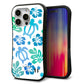 iPhone16 Pro スマホケース 「SEA Grip」 グリップケース Sライン 【SC880 ハワイアンアロハホヌ（ブルー）】 UV印刷
