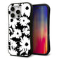 iPhone16 Pro スマホケース 「SEA Grip」 グリップケース Sライン 【SC915 花柄モノトーン 04】 UV印刷