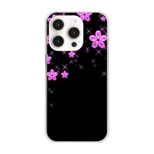 iPhone16 Pro 高画質仕上げ 背面印刷 ハードケース 【019 桜クリスタル】