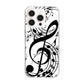 iPhone16 Pro 高画質仕上げ 背面印刷 ハードケース音符