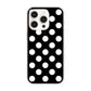 iPhone16 Pro 高画質仕上げ 背面印刷 ハードケースシンプル柄（水玉）