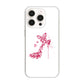 iPhone16 Pro 高画質仕上げ 背面印刷 ハードケース 【387 薔薇のハイヒール】