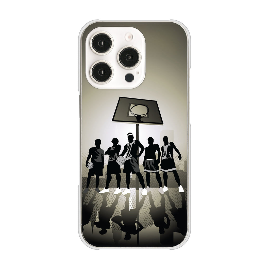iPhone16 Pro 高画質仕上げ 背面印刷 ハードケース 【389 クールバスケ】